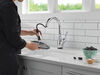 Touch2O with Touchless and VoiceIQ® Technology Single Handle Pull-Down Kitchen Faucet with Soap Dispenser