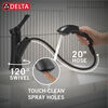 Llave para cocina extensible de una manija