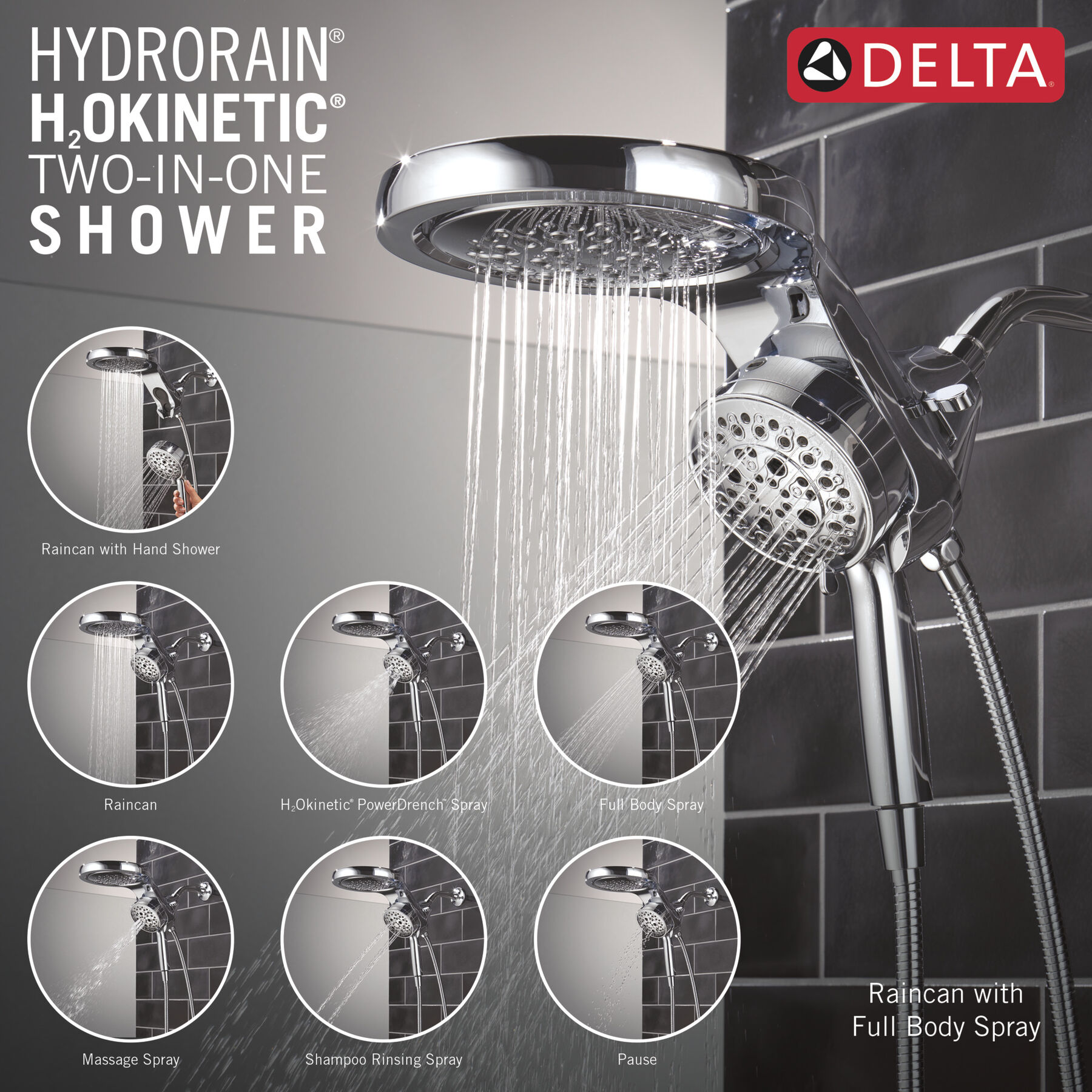 6-Setting HydroRain® with ProClean™, image 1