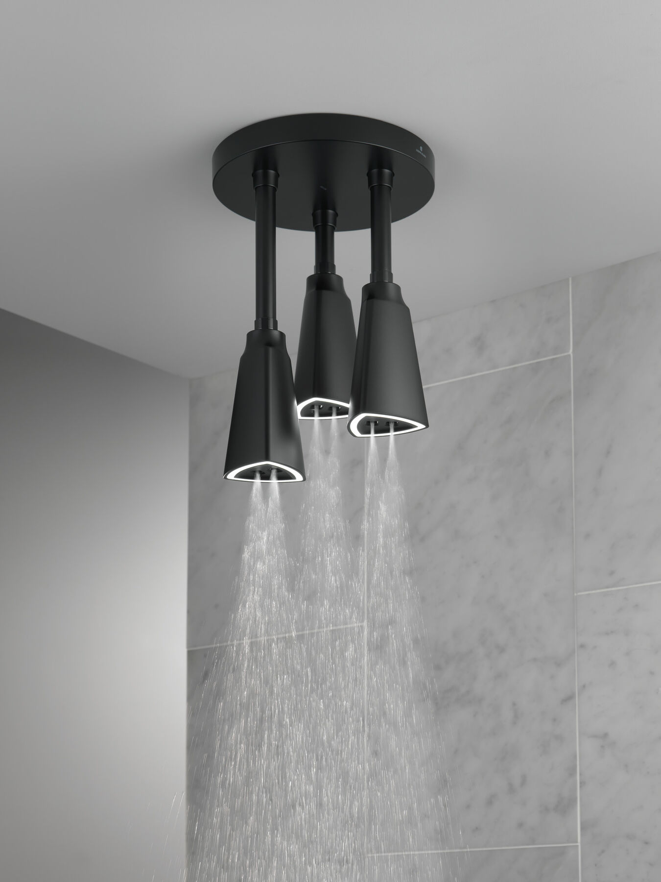 Regadera tipo lluvia colgante H<sub>2</sub>Okinetic® con luz de LED, imagen 5
