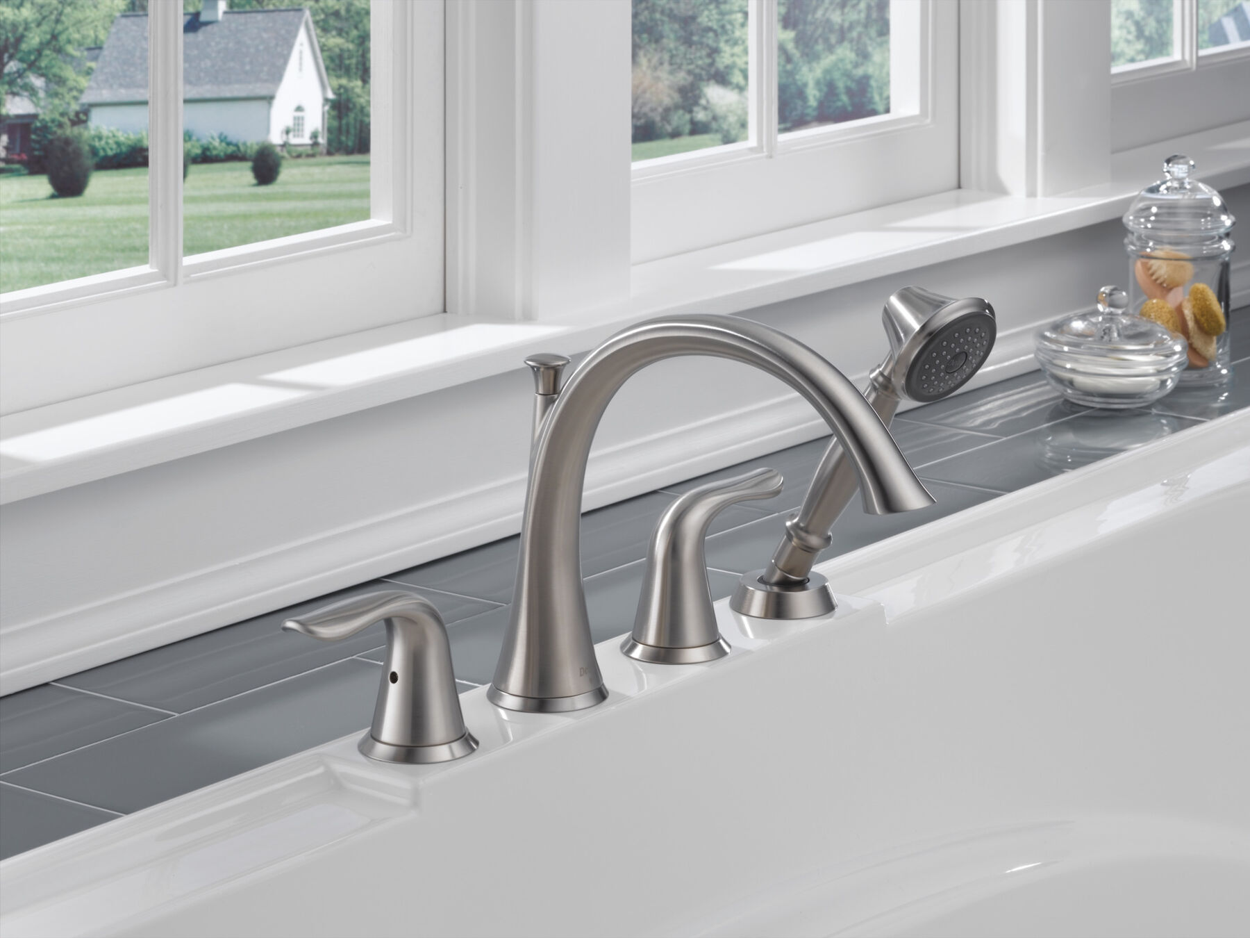 Accesorios de llave para bañera tipo romana con ducha manual 2L (producto recertificado), imagen 2