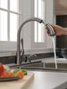 Llave para cocina monomando extensible con dispensador de jabón y tecnología ShieldSpray®