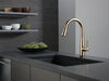 Paquete de llave para cocina extensible 1L Touch2O con activación por voz y dispensador de jabón