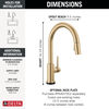 Touch<sub>2</sub>O® Technology Kitchen Faucet with Touchless Technology
