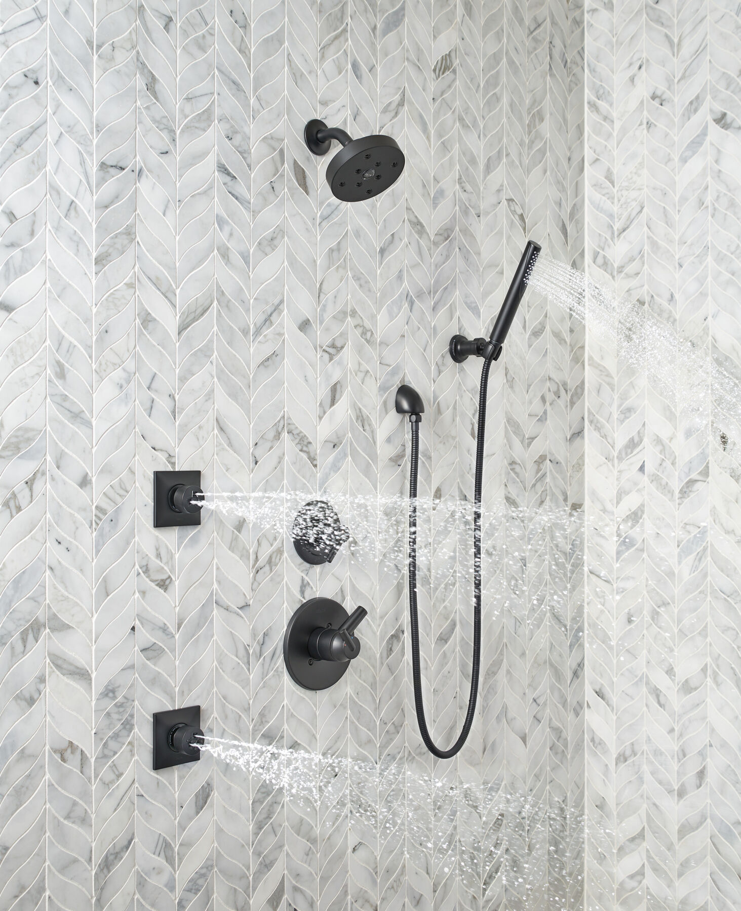 Ducha manual premium para montaje en pared ajustable de una sola función, imagen 28