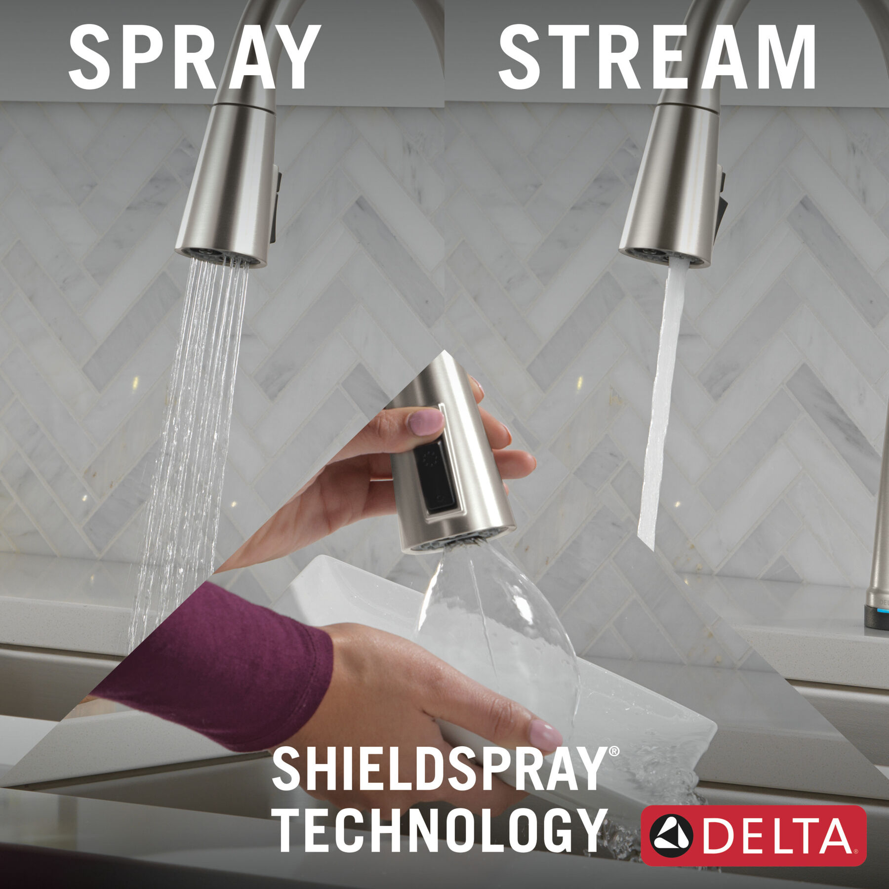Single Handle Pull-Down Touch<sub>2</sub>O® Technology Kitchen Faucet with Touchless Technology and Soap Dispenser, image 10