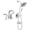Centerset Lavatory Faucet with 14 Series Tub Shower Trim Bundle