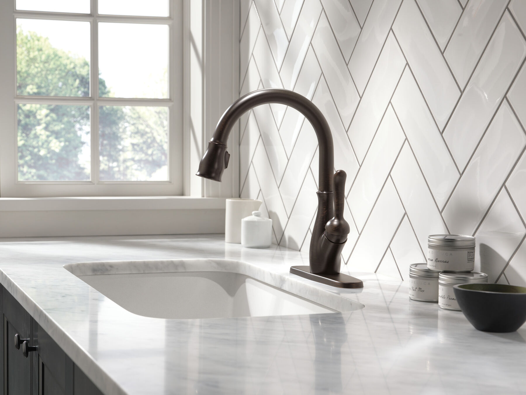 Llave para cocina monomando extensible con tecnología ShieldSpray®, imagen 4
