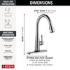 VoiceIQ® Single Handle Pull-Down Faucet with Touch<sub>2</sub>O® Technology
