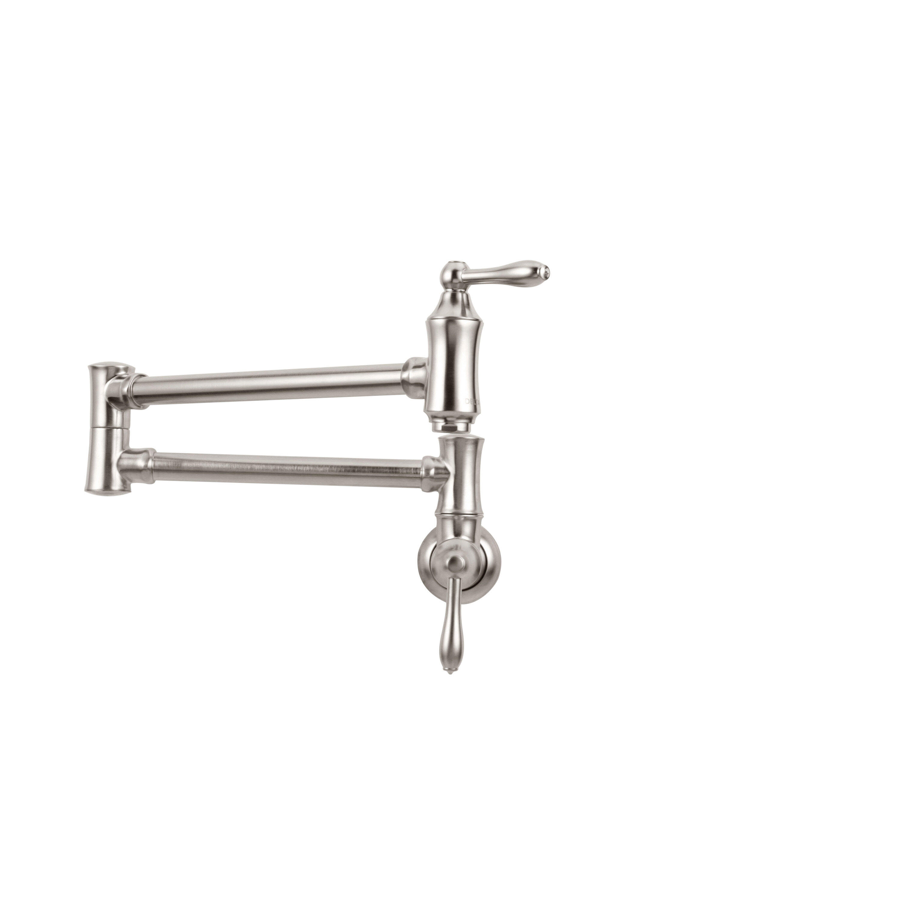 Llave para llenar ollas de montaje en pared estilo tradicional en Arctic Stainless 1177LF AR Delta Faucet