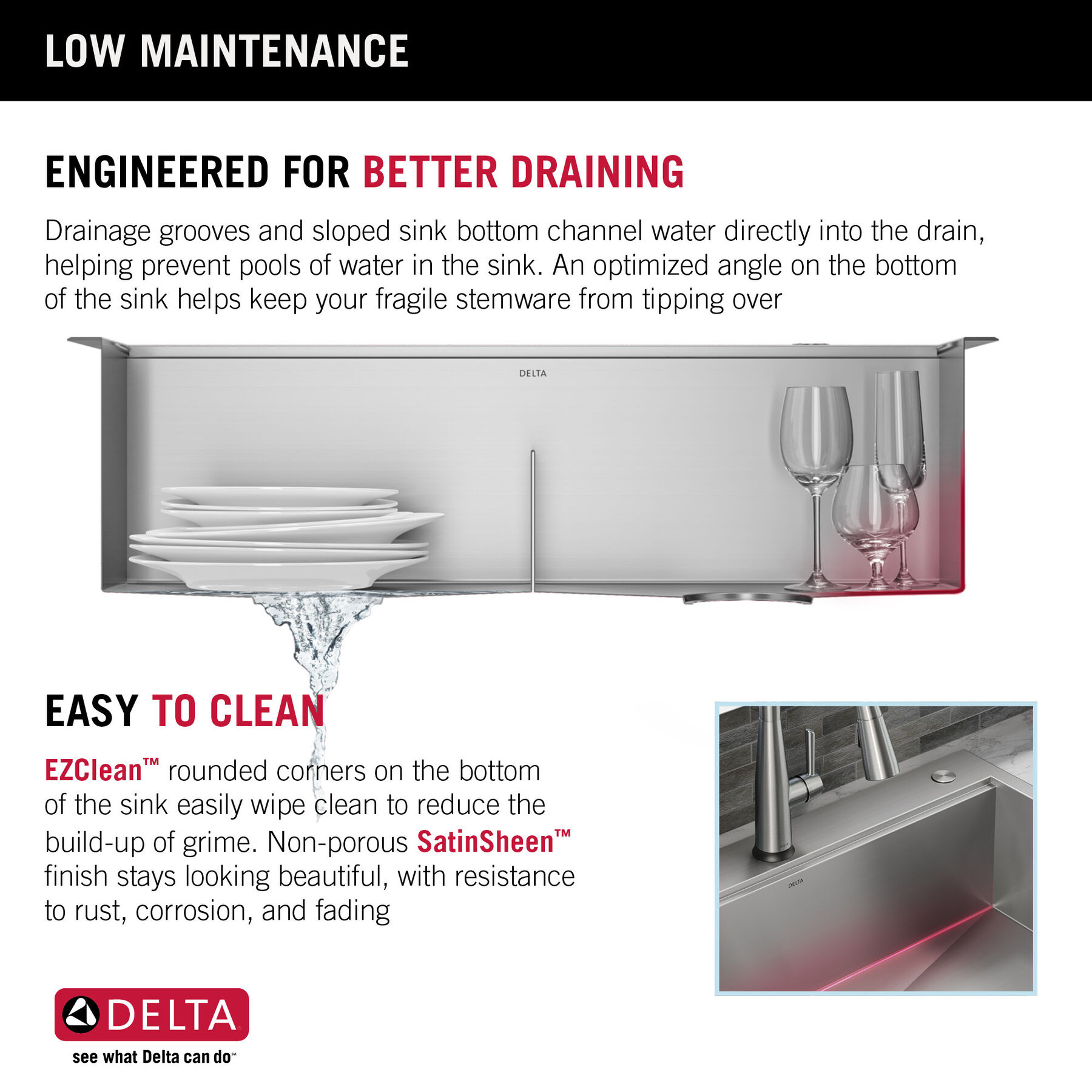 Lavabo de cocina tipo estación de trabajo con dos receptáculos de acero inoxidable 50/50 calibre 16 de 33" de montaje superior encastrado, con reborde WorkFlow™ y accesorios, imagen 7
