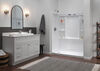 60x32 Alcove Shower Bundle with Trim and Drain - Left Drain