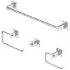 Juego de accesorios para baño cuadrados