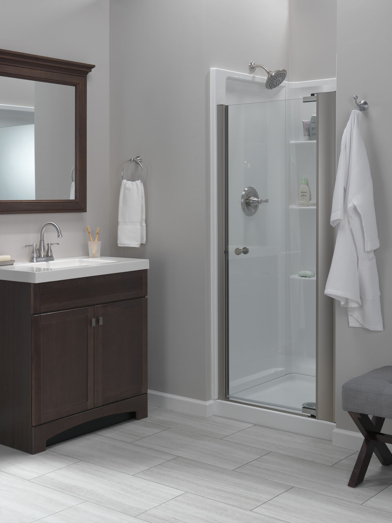Juego de pared para ducha Classic 400 de 32" x 32", imagen 6
