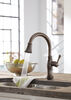 Llave para cocina monomando extensible con tecnologías Touch<sub>2</sub>O® y ShieldSpray®
