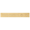 Accesorio termostático con pulsador para ducha de alto caudal estilo moderno - 5 salidas