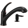 Llave extensible para cocina de una manija con dispensador de jabón