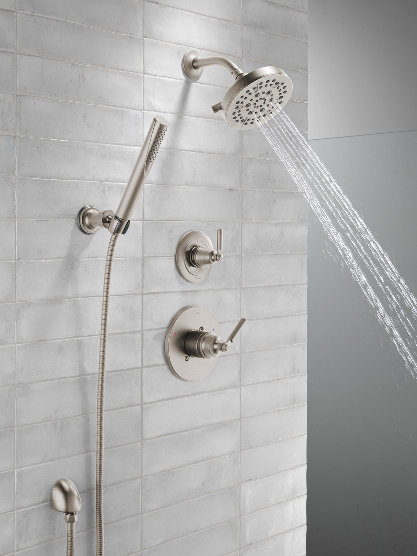 Ducha manual premium para montaje en pared ajustable de una sola función, imagen 17