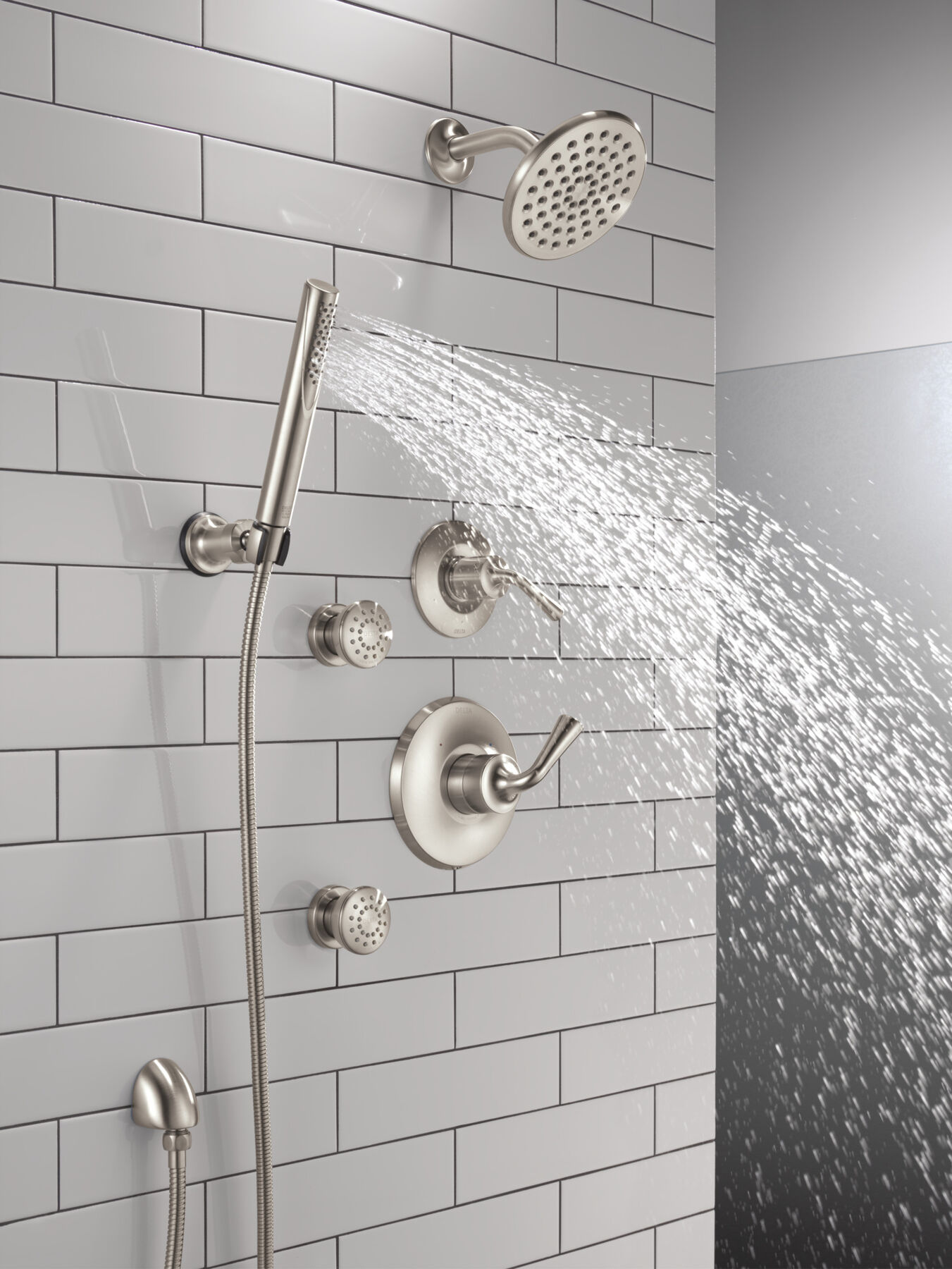 Ducha manual premium para montaje en pared ajustable de una sola función, imagen 12