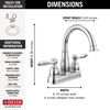 Llave para baño de combinación de dos manijas