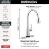Single Handle Kitchen Pull-Down Faucet with Touch2O Technology