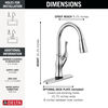 Touch<sub>2</sub>O® Technology Kitchen Faucet with Touchless Technology
