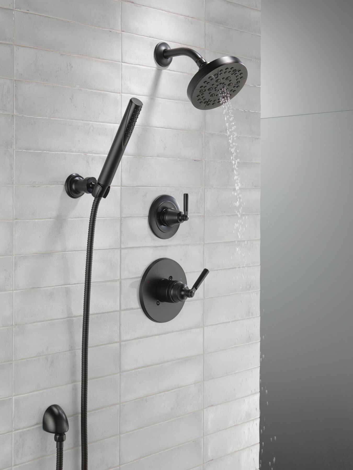 Ducha manual premium para montaje en pared ajustable de una sola función, imagen 9