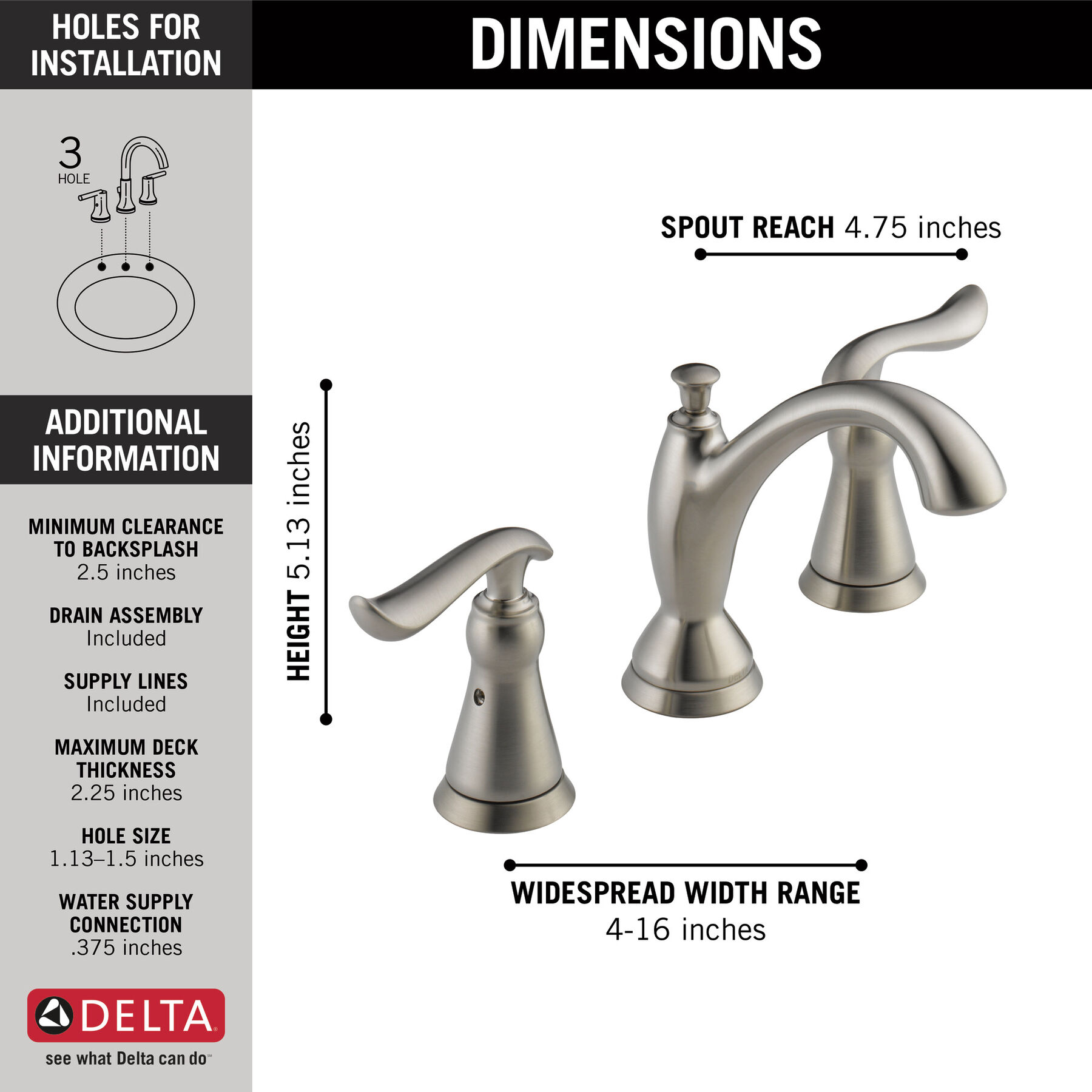 Llave para baño de extensión con dos manijas, imagen 4