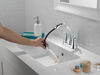 Llave para baño extensible de combinación de dos manijas