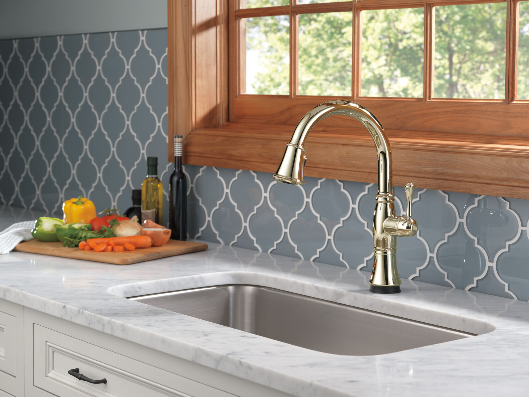 Llave para cocina monomando extensible con tecnologías Touch<sub>2</sub>O® y ShieldSpray®, imagen 5
