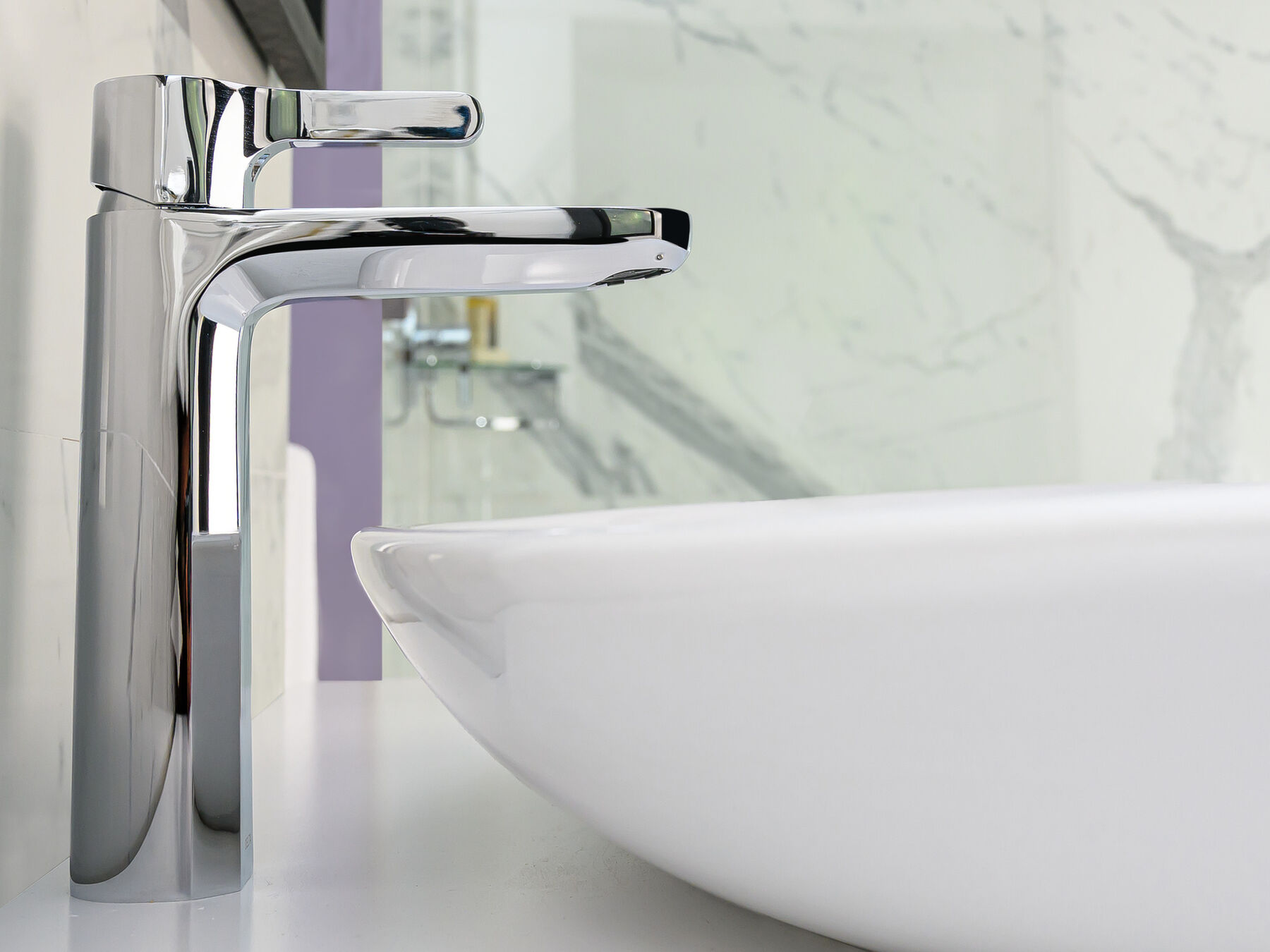 Single Handle Single-Hole Mid-Height Lavatory Faucet, image 1