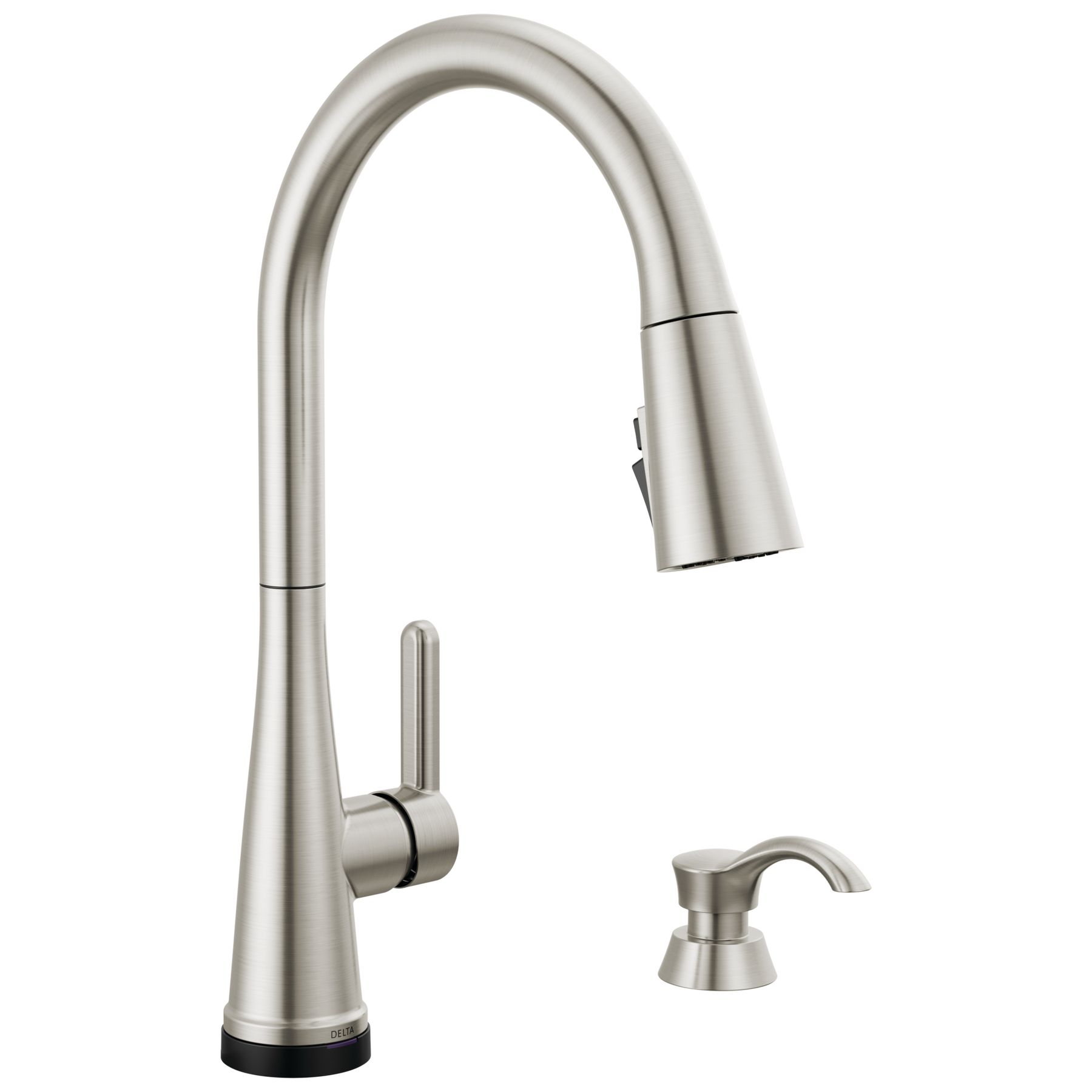 Single Handle Pull-Down Touch<sub>2</sub>O® Technology Kitchen Faucet with Touchless Technology and Soap Dispenser