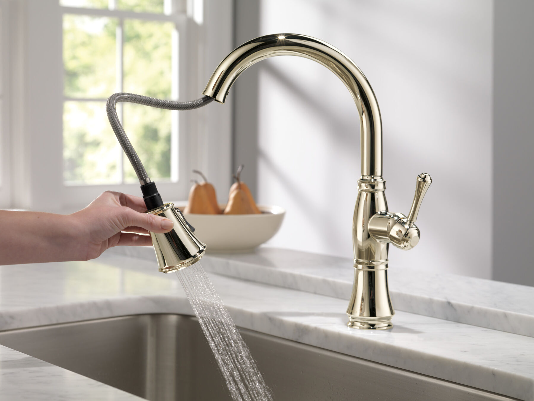 Llave para cocina monomando extensible con tecnología ShieldSpray®, imagen 2