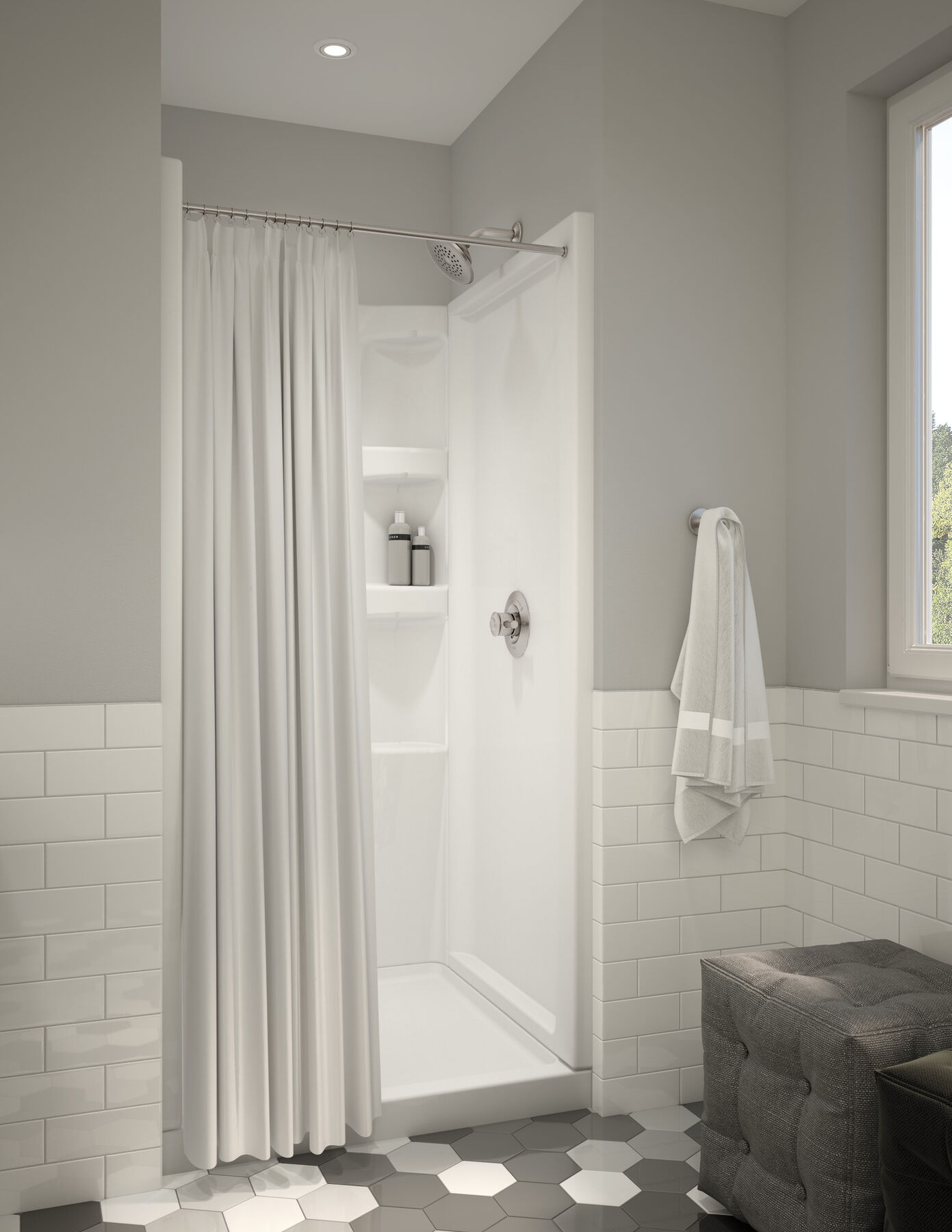 Cerramiento para ducha ProCrylic de 36" Cerramiento de ducha, imagen 3