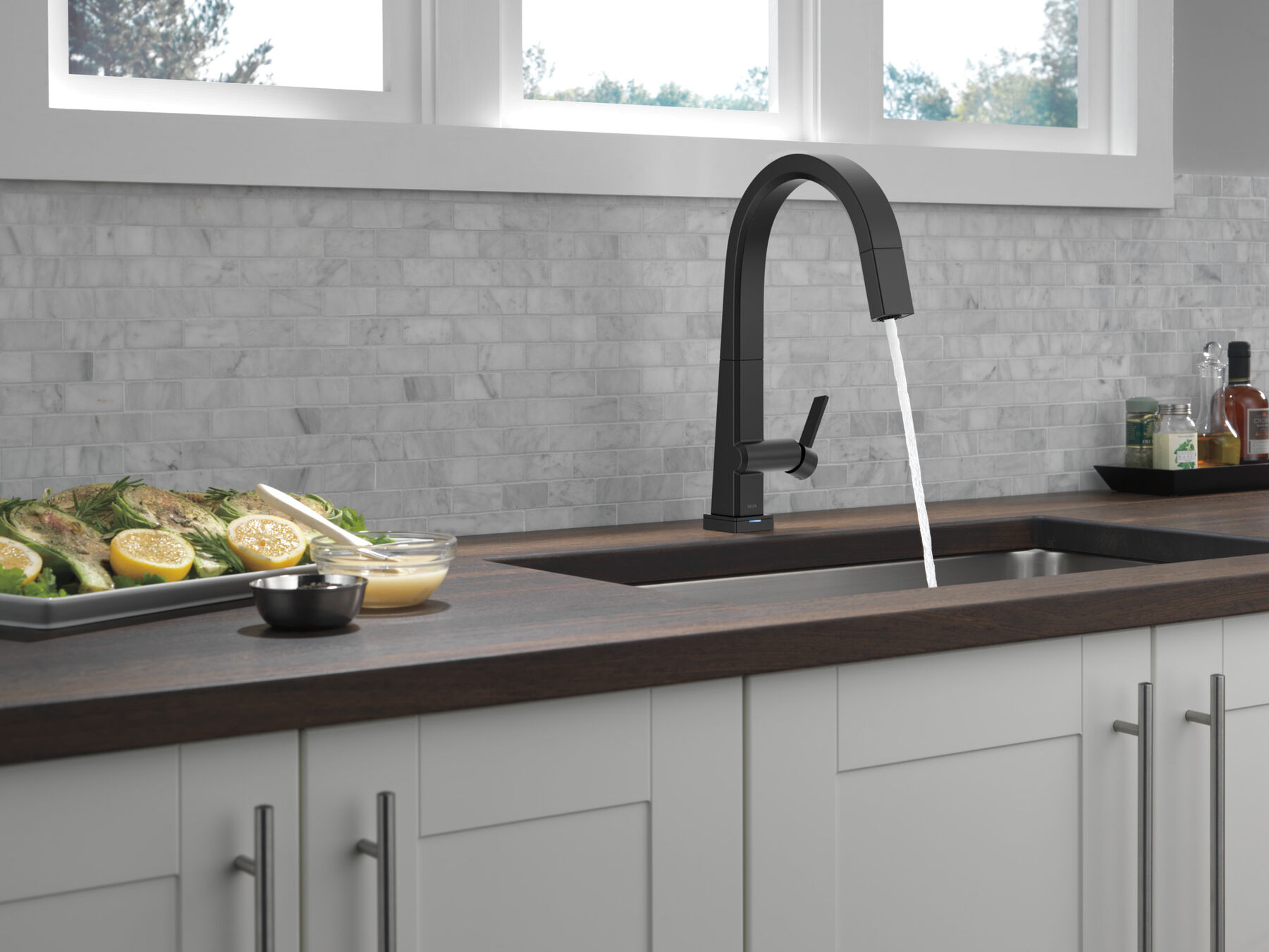 Single Handle Pull-Down Kitchen Faucet With Touch<sub>2</sub>O® Technology Technology, image 8