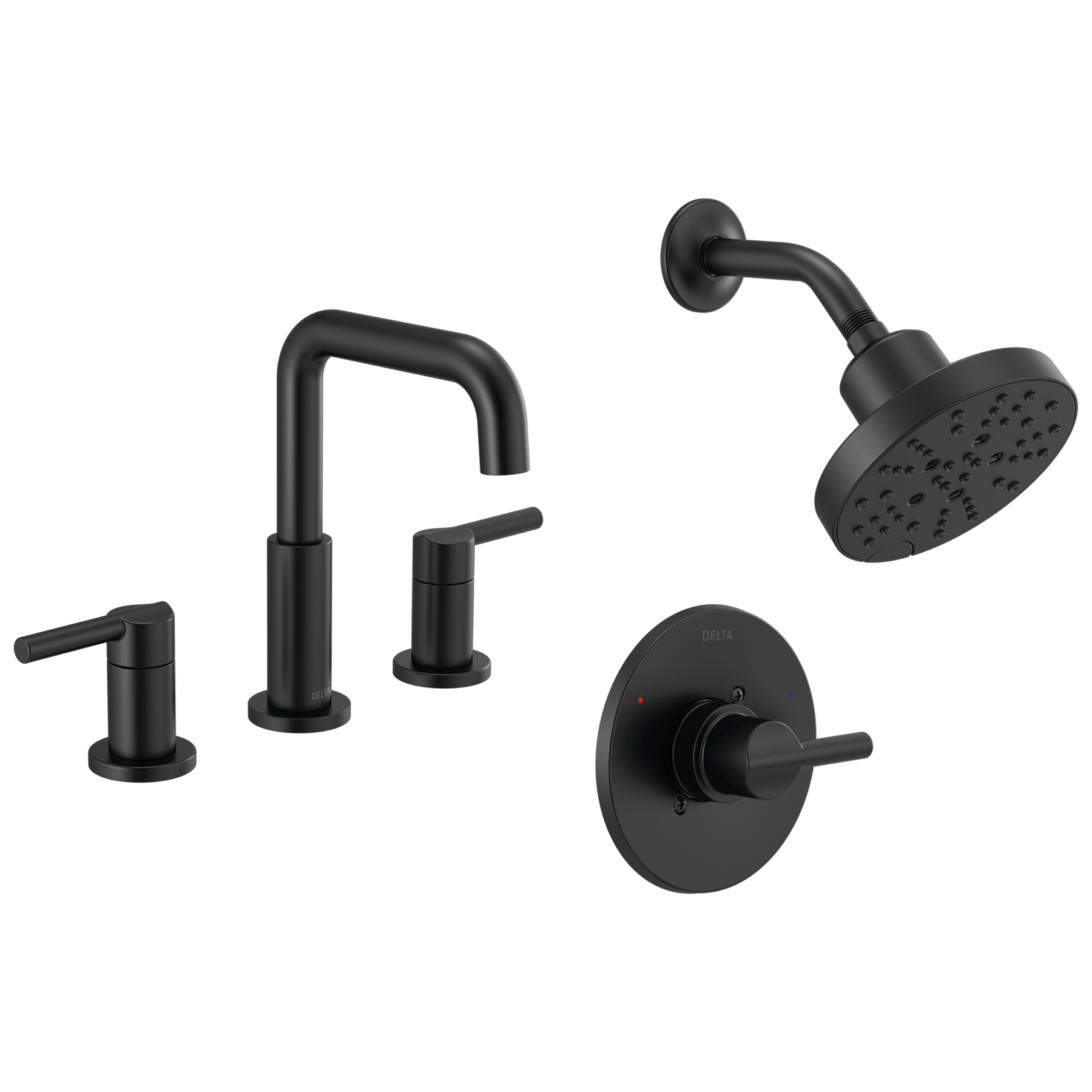 Widespread Lavatory Faucet with Shower Trim Bundle - 14 Series