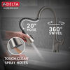 Llave para cocina monomando extensible con dispensador de jabón y tecnología ShieldSpray
