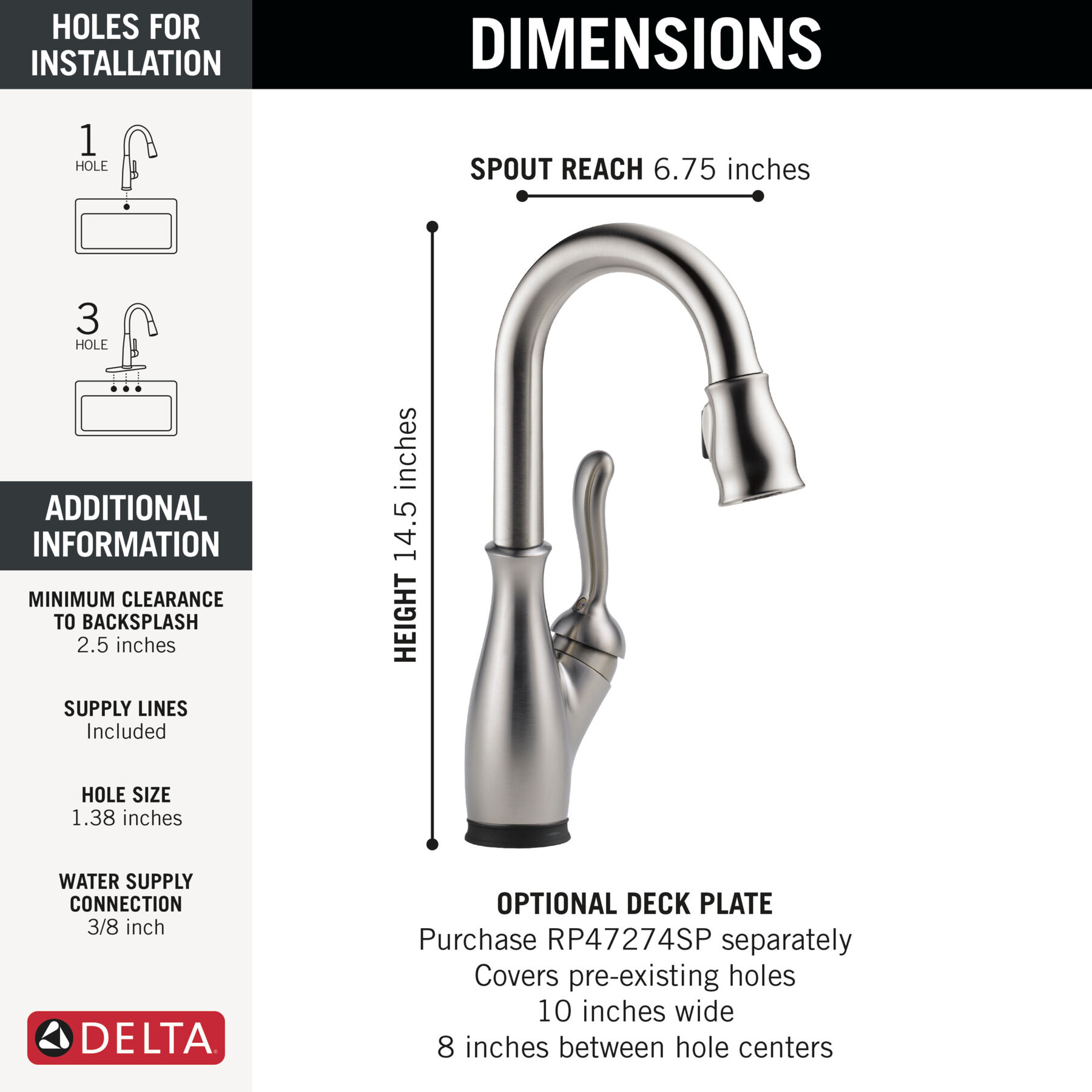 Touch2O® Bar / Prep Faucet with Touchless Technology, image 2