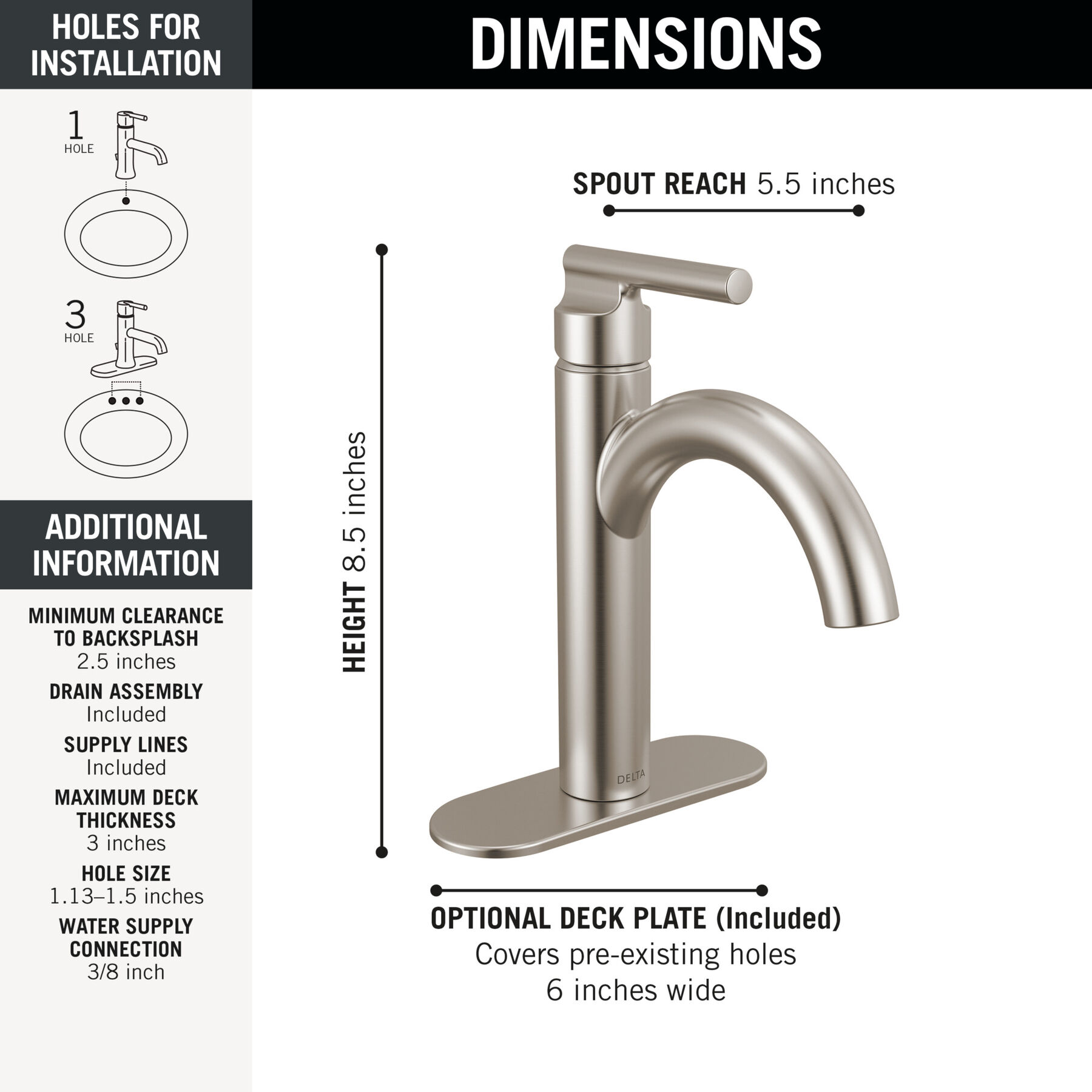 Single Handle Single-Hole Lavatory Faucet, image 5