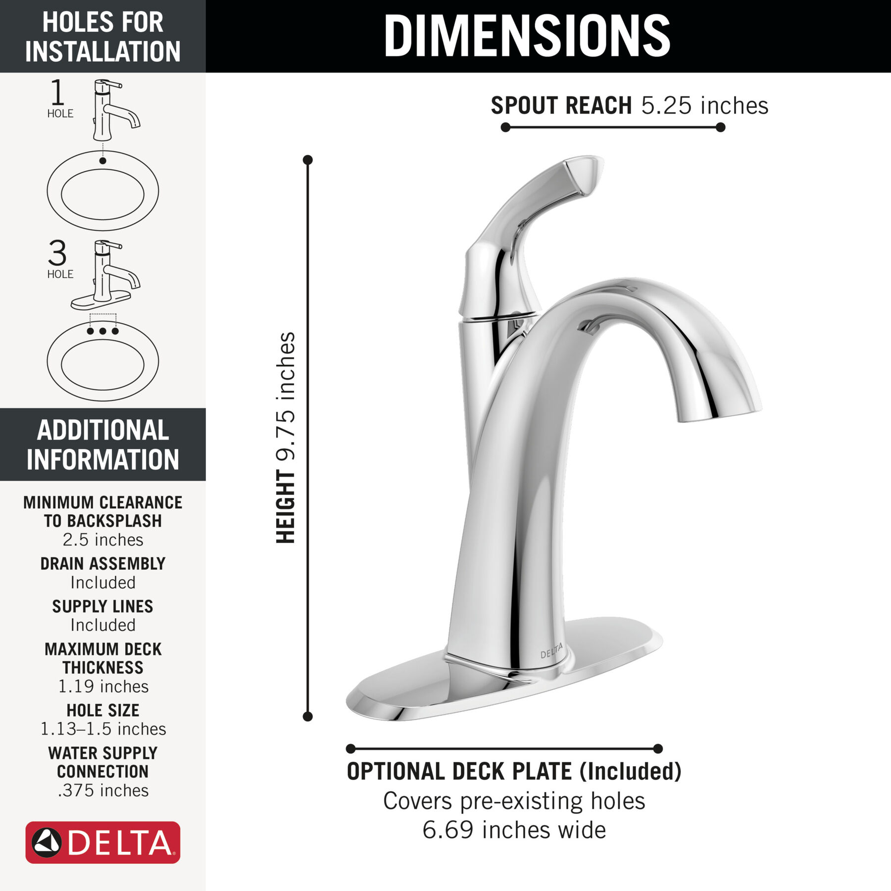 Llave para baño de combinación monomando, imagen 4