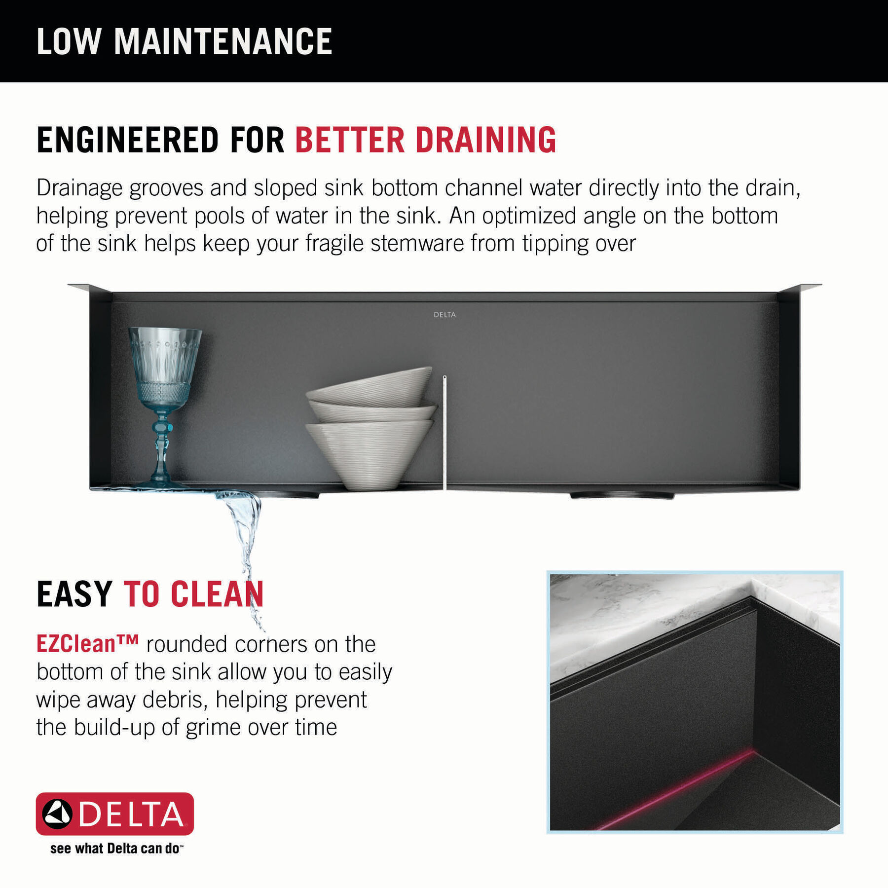 Lavabo de cocina tipo estación de trabajo con dos receptáculos calibre 16 de 33" de montaje bajo encimera, con reborde WorkFlow™ y accesorios, imagen 11