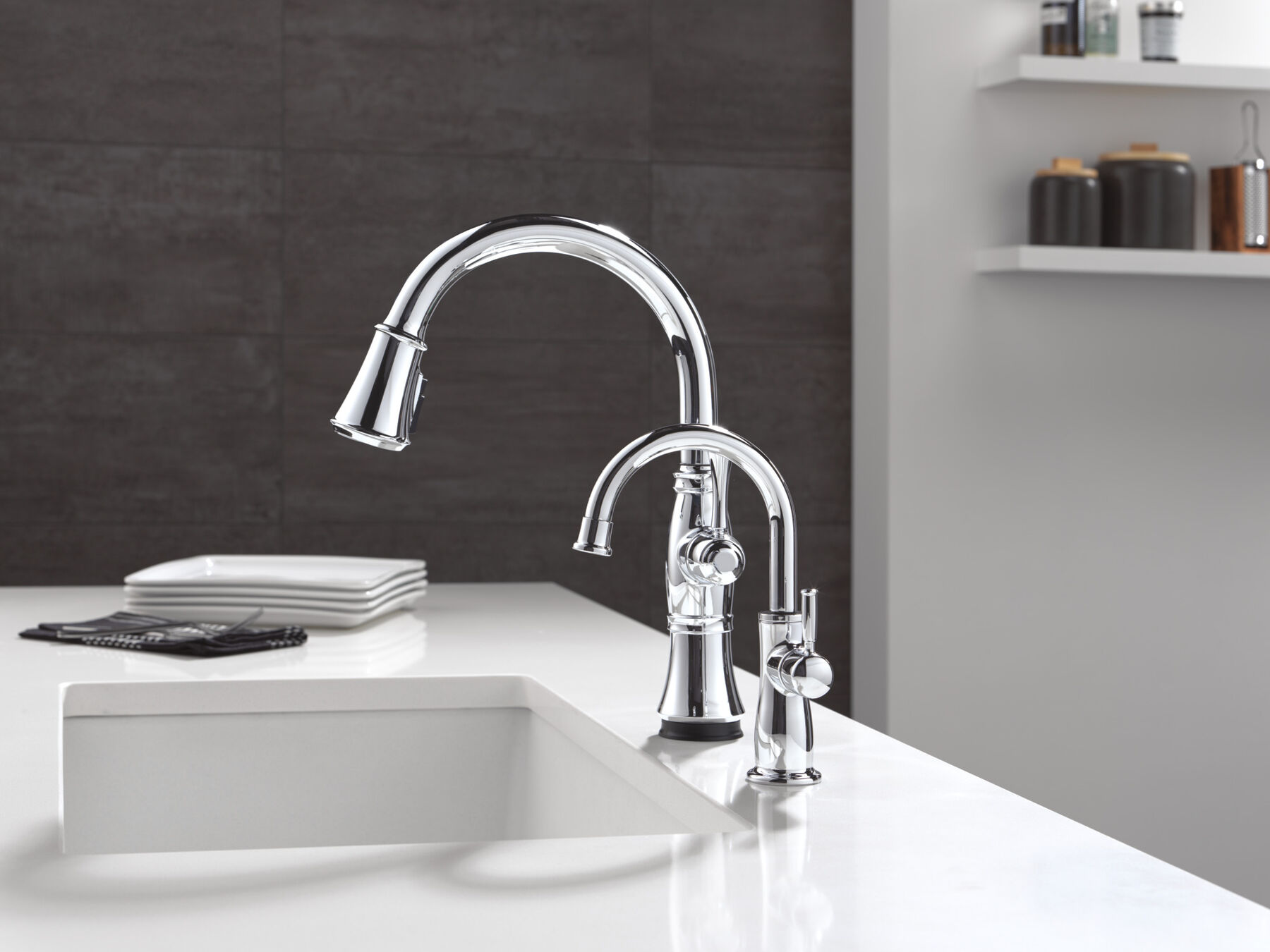 Touch<sub>2</sub>O® Technology Kitchen Faucet with Touchless Technology, image 20