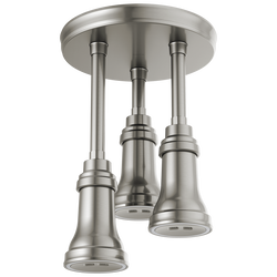 Regadera tipo lluvia colgante H<sub>2</sub>Okinetic® con luz de LED
