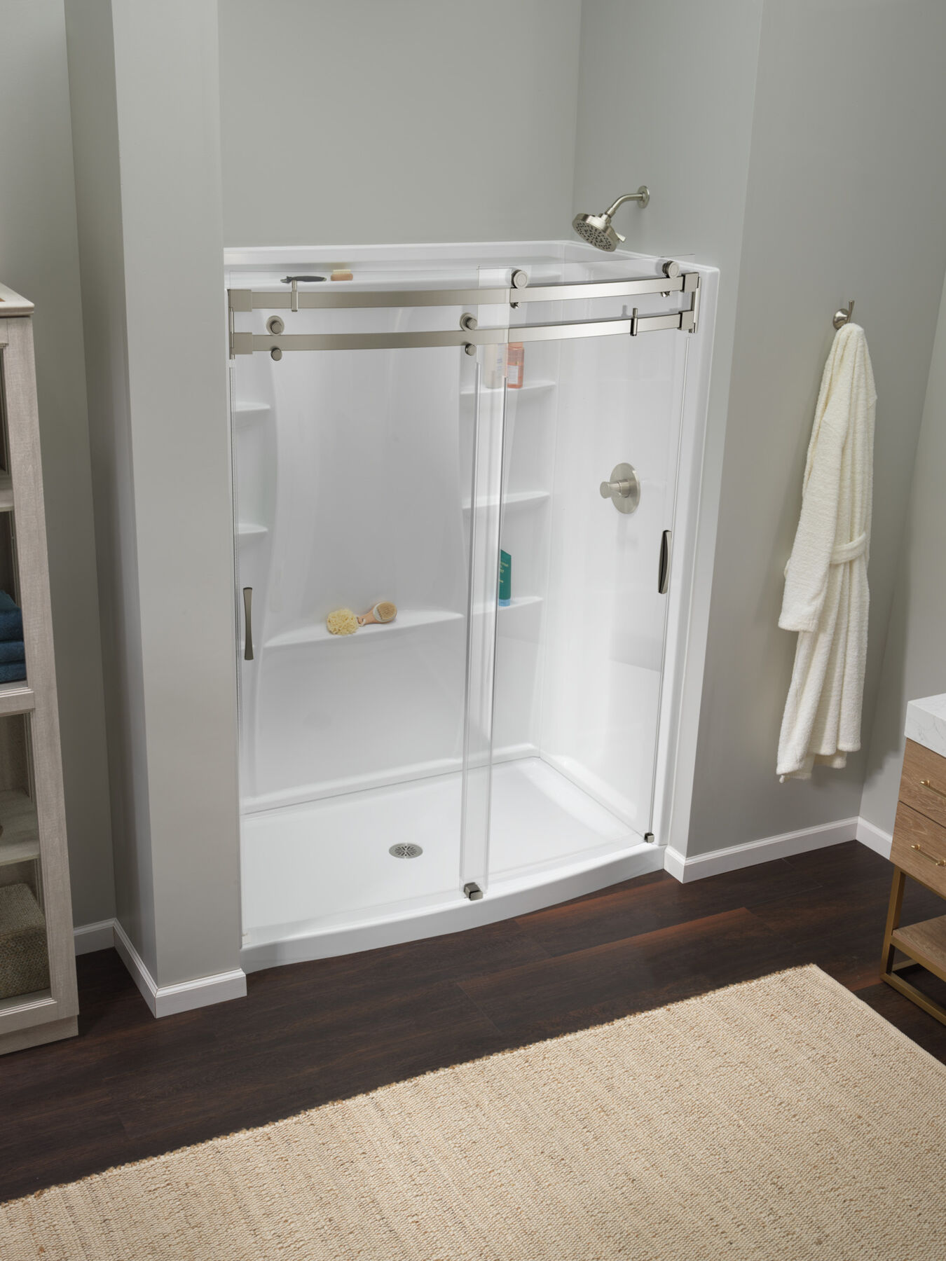 60"x32" Classic 500 Curved Shower Door, image 3