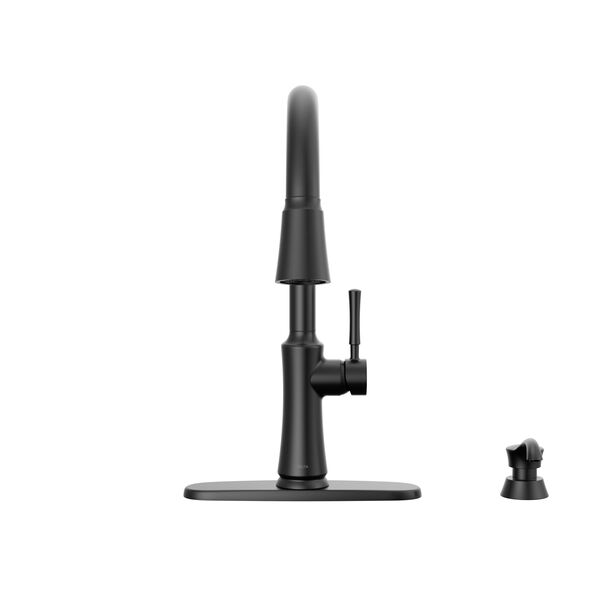 Llave para cocina monomando extensible con dispensador de jabón y tecnología ShieldSpray