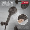 Ducha manual de 7 ajustes de montaje en pared con rociado de limpieza