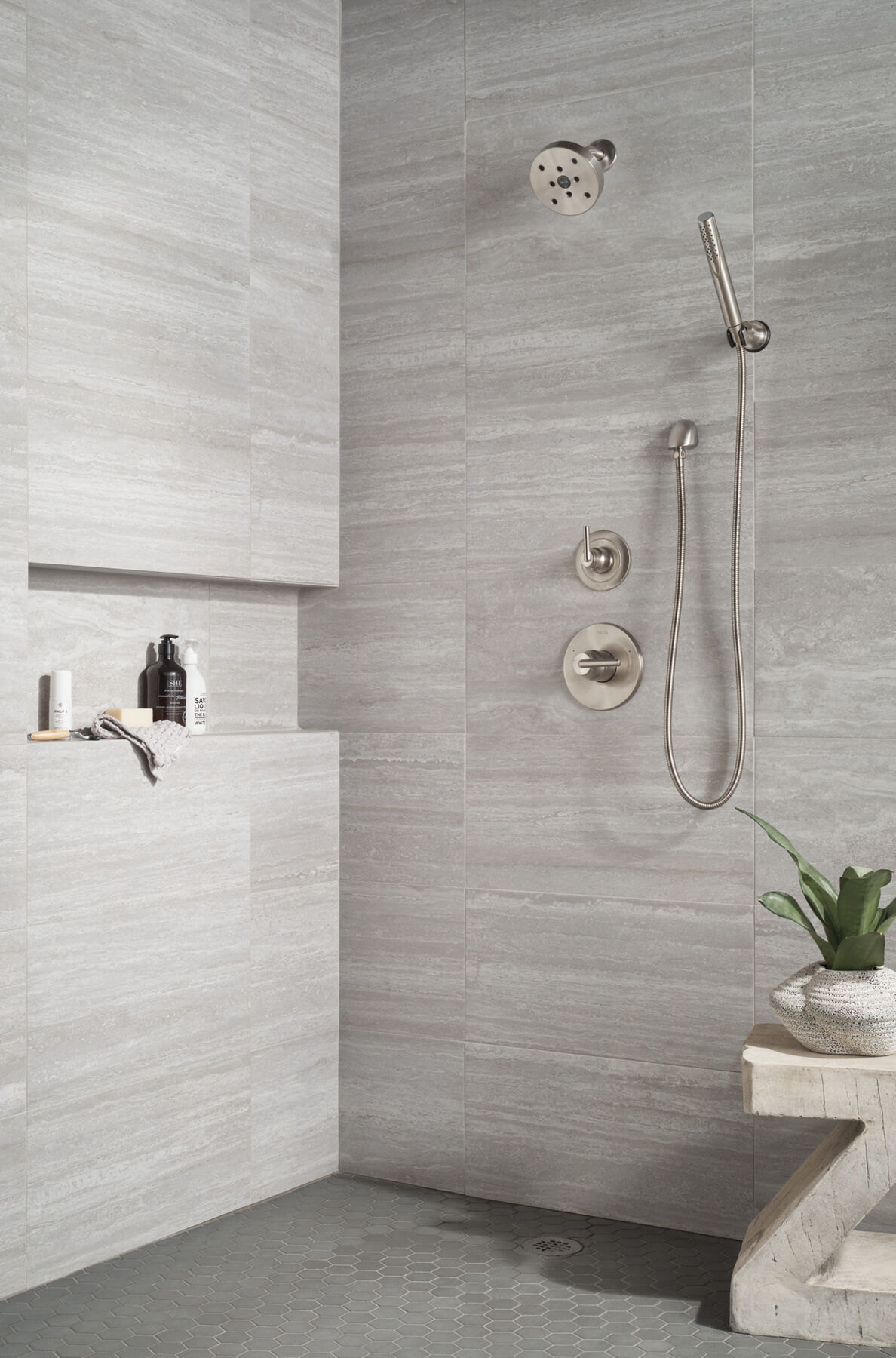 Ducha manual premium para montaje en pared ajustable de una sola función, imagen 30