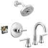 Widespread Lavatory Faucet with Shower Trim and Rough Bundle - 14 Series