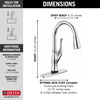 Single-Handle Pull-Down Kitchen Faucet with Touch<sub>2</sub>O® Technology Technology