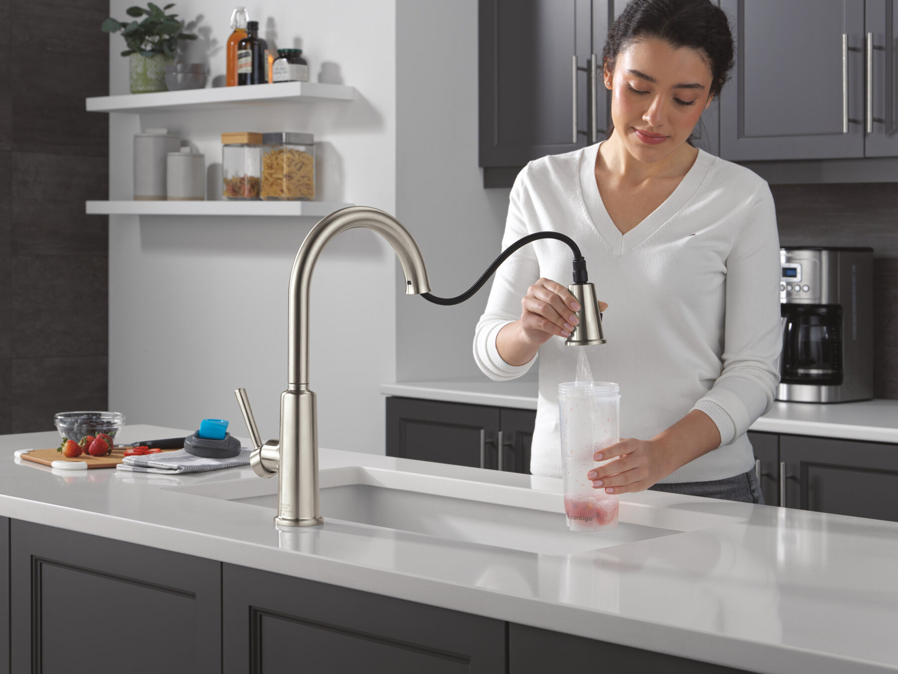 Llave para cocina monomando extensible, imagen 5